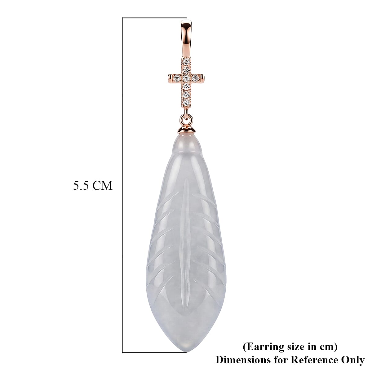 D'Joy White Jade Beads Earring Sterling Silver  50.000  Ct.