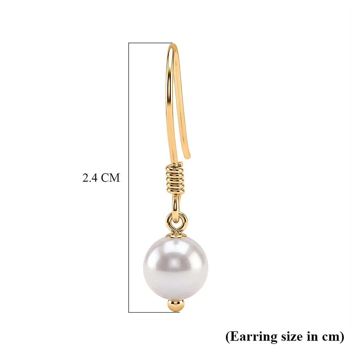 D'Joy Japanese Akoya Pearl Beads Earring Sterling Silver  1.500  Ct.