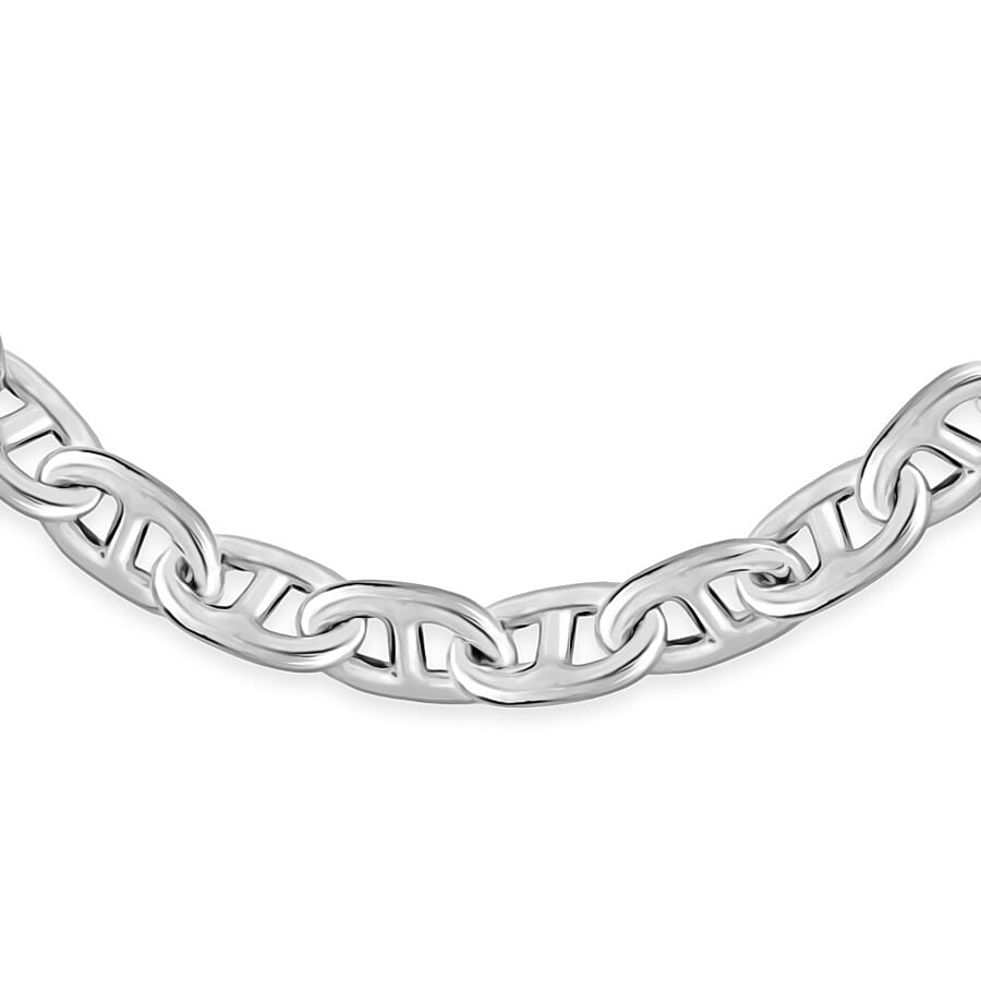Sterling Silver Rambo Chain (Size - 20) with Lobster Clasp, Silver Wt. 34.00 Gms
