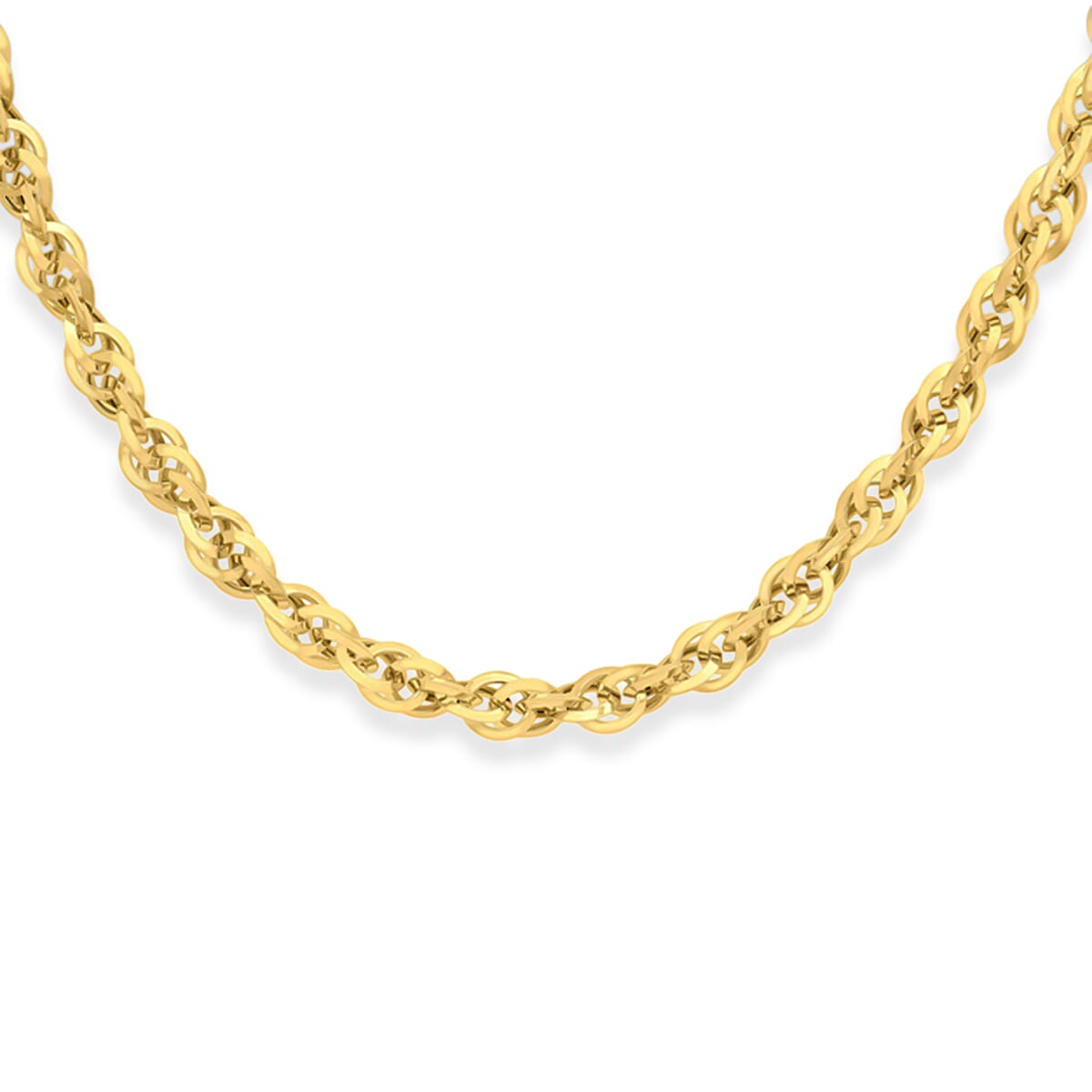 9K Yellow Gold Prince of Wales Chain (Size - 24) with Lobster Clasp, Gold Wt. 14.20 Gms