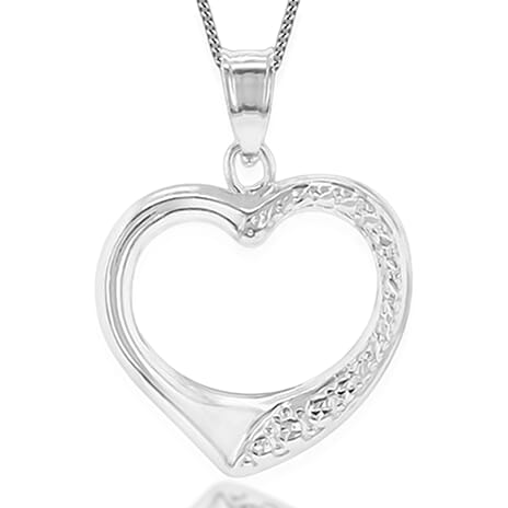 9K Yellow Gold Open Heart Pendant