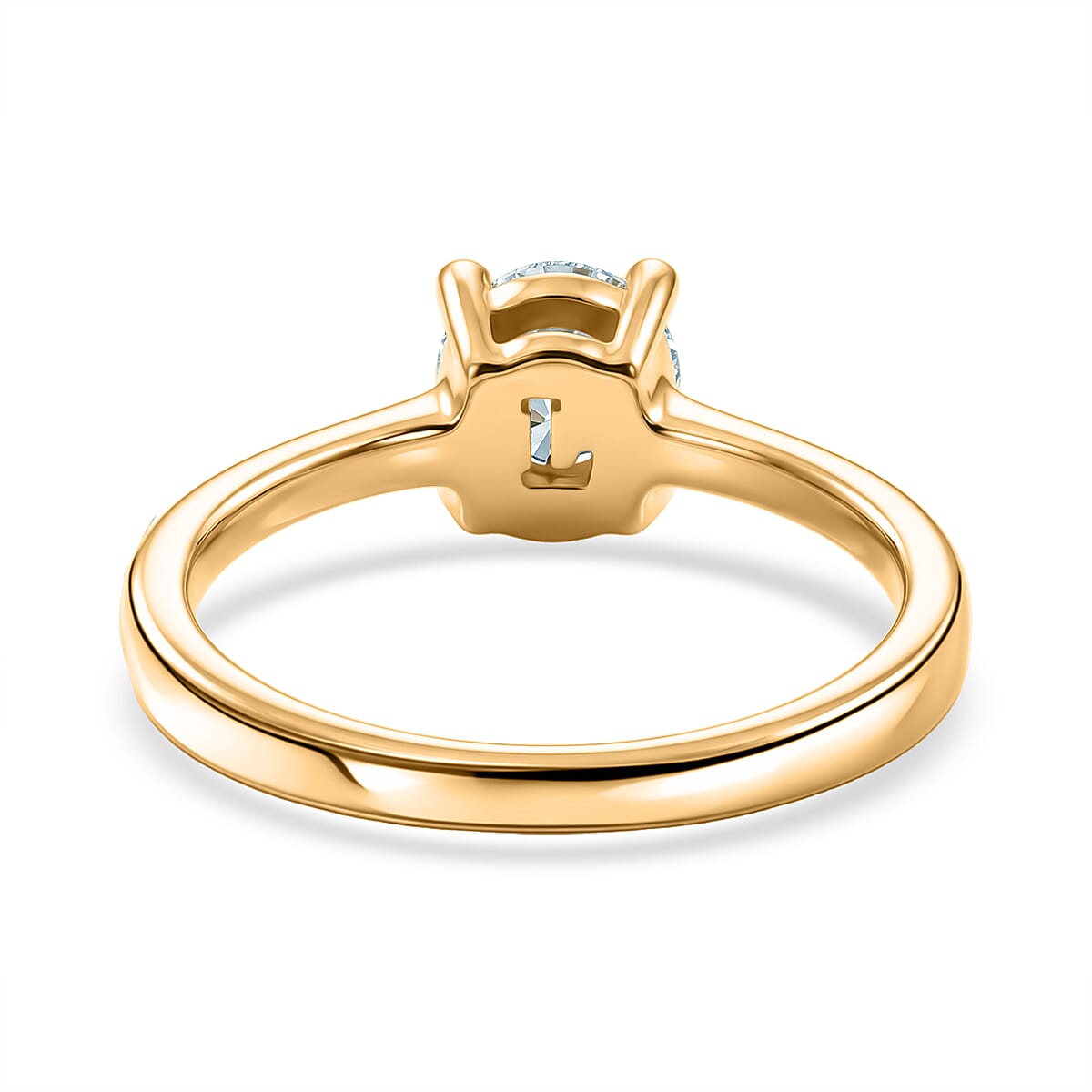 Luxuriant - Lab Grown Diamond (SI-G-H) Solitaire Ring in 18K Vermeil Yellow Gold Plated Sterling Silver 1.00 Ct.