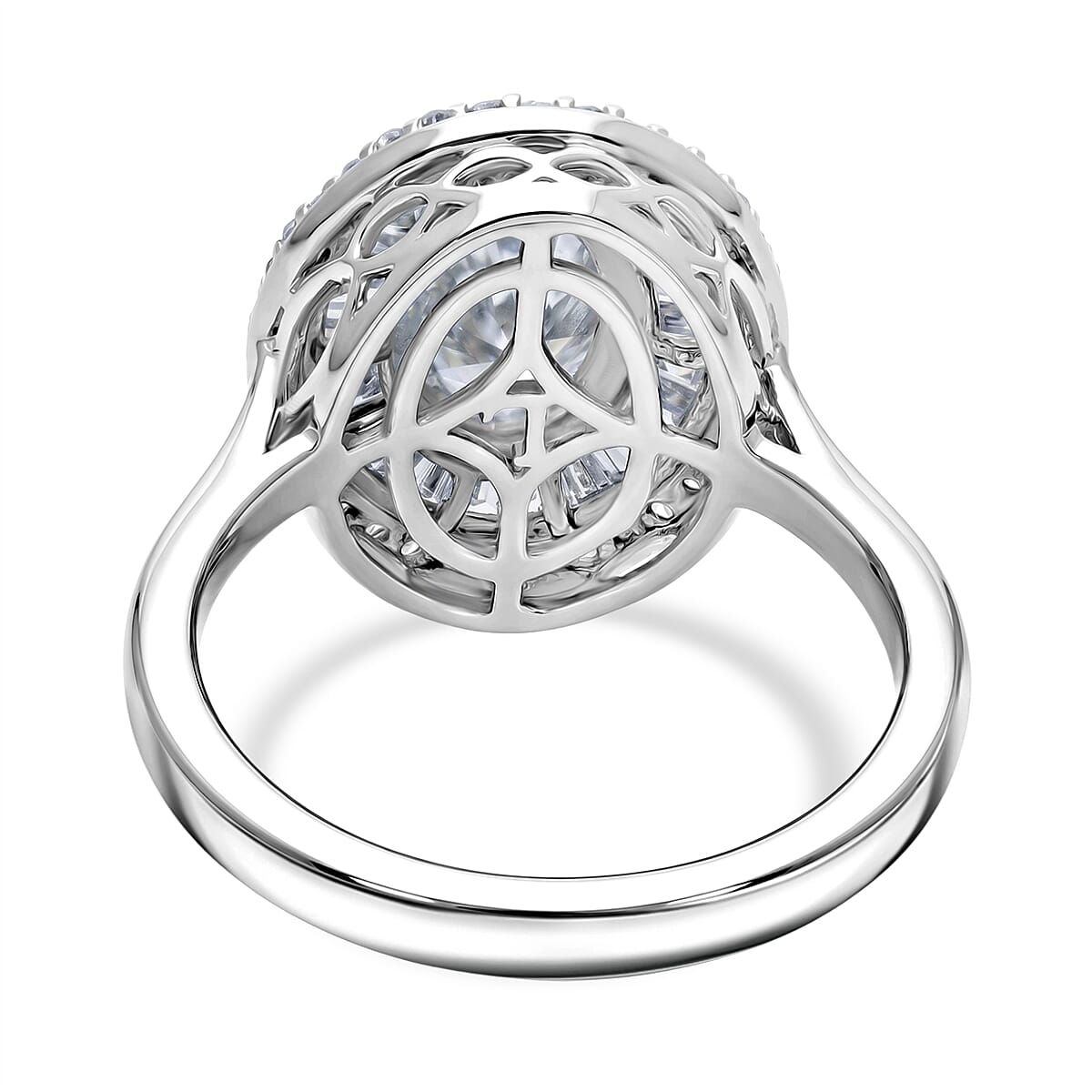 Luxuriant - Lab Grown Diamond (SI-G-H) Ring in Rhodium Overlay Sterling Silver 2.00 Ct.