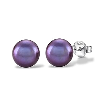 https://tjcuk.sirv.com/Products/86/1/8615962/D-Joy-Purple-Edison-Pearl-Stud-Ball-Earring-with-Push-Back-in-Rhodium-_8615962.jpg?w=342&h=342