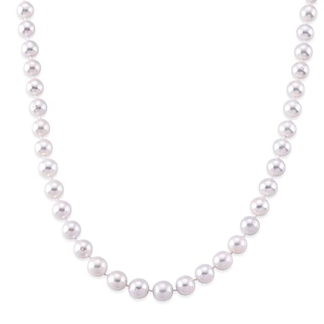 AAAA Rare Size Edison Pearl (9mm- 11mm) Sterling Silver Necklace (20 Inch) with Magnetic Clasp