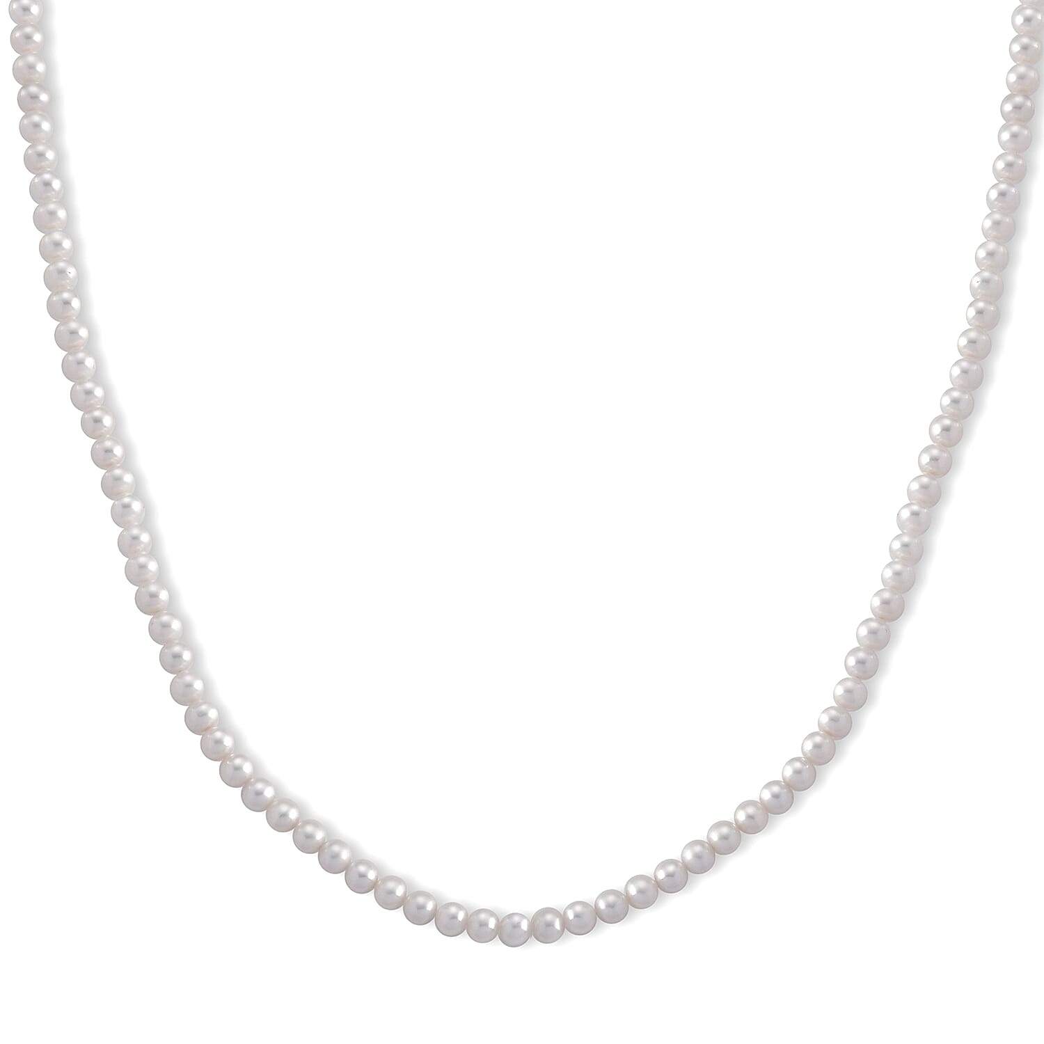 Rare Find - AAAA Akoya Pearl Necklace (Size - 20-2 Ext) in Yellow Gold Plated Sterling Silver