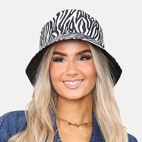 ProHike Ladies Animal Print Bucket Hat (56cm) - Black