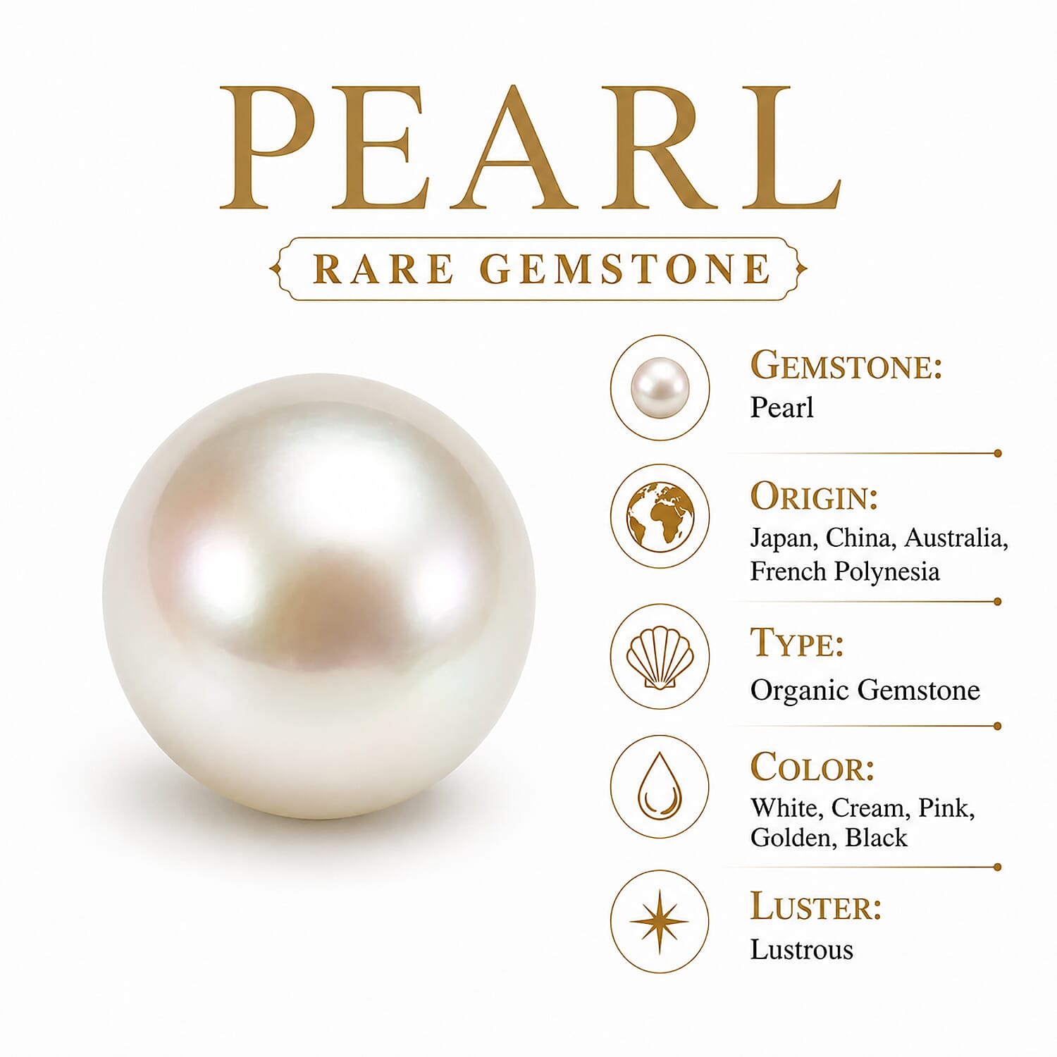 D'Joy - White Edison Pearl & Swiss Blue Topaz Drop Necklace (Size - 18) in Yellow Gold Plated Sterling Silver 9.10 Ct.