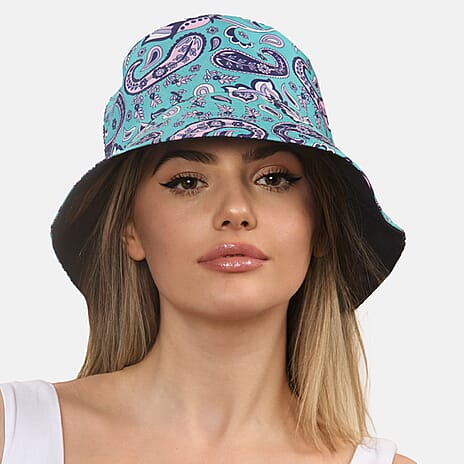 ProHike Ladies Paisley Print Bucket Hat (56cm) - Blue