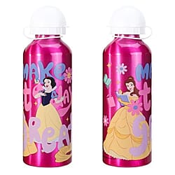 Kids Licensed Aluminium Spiderman Water Bottle (500ml) - Leakproof, Lightweight - BPA-Free - Red