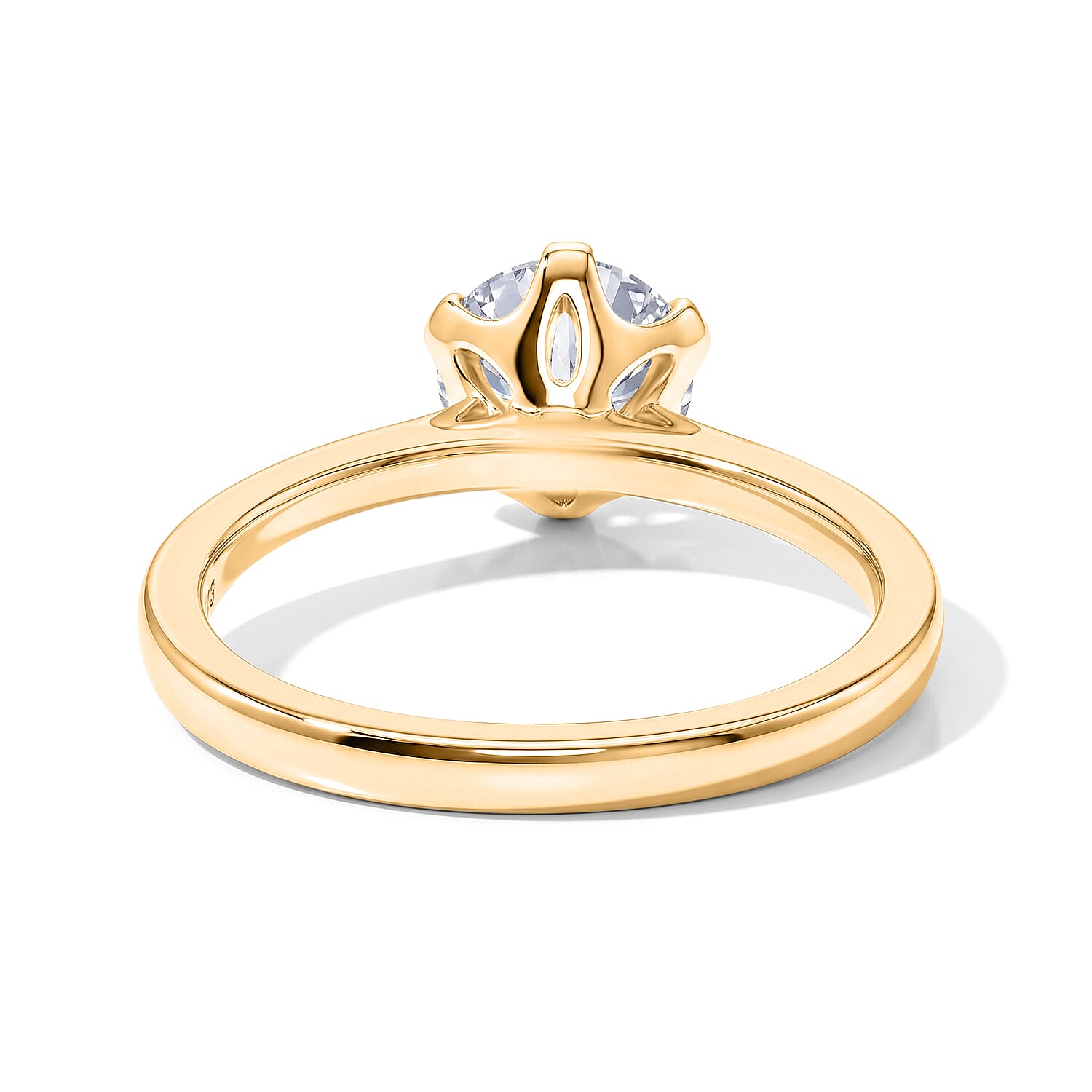 Royal Bali Collection - D'Joy Moissanite Solitaire Ring in Sterling Silver 1.00 Ct.