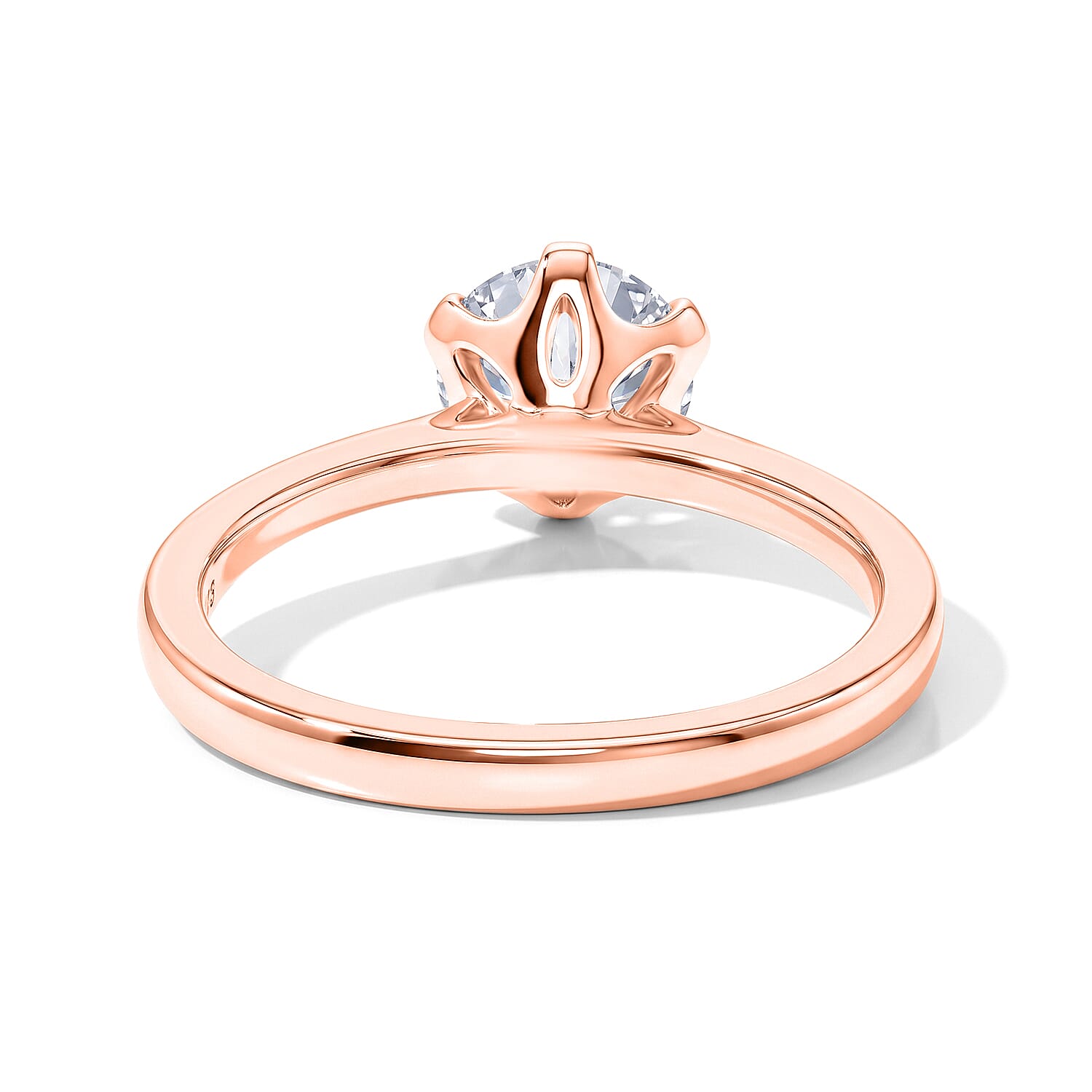 Royal Bali Collection - D'Joy Moissanite Solitaire Ring in Sterling Silver 1.00 Ct.