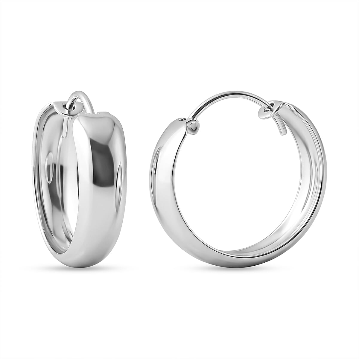 Sterling Silver Hoop Earring with Clasp
