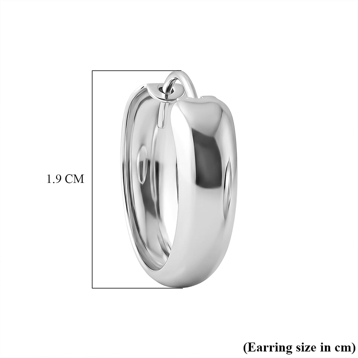 Sterling Silver Hoop Earring with Clasp
