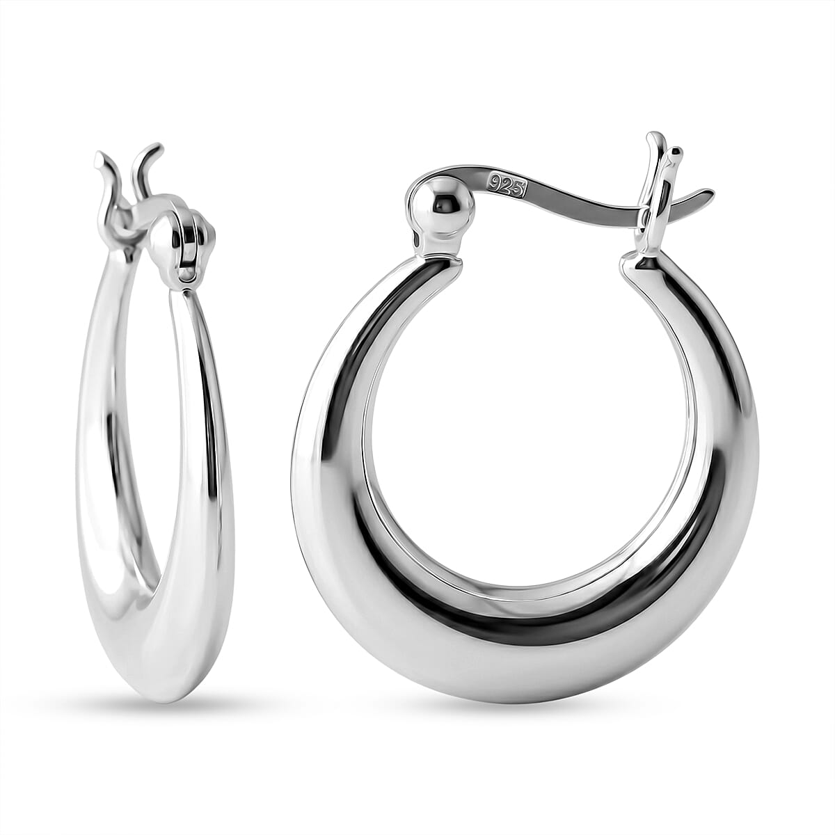 Sterling Silver Hoop Earring with Clasp