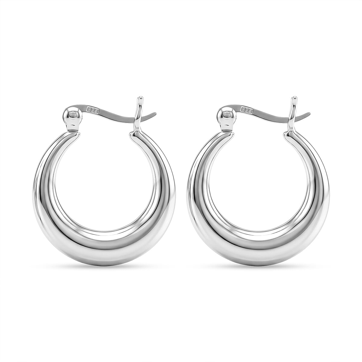 Sterling Silver Hoop Earring with Clasp