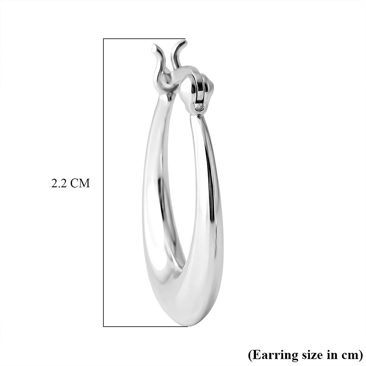 Sterling Silver Hoop Earring with Clasp