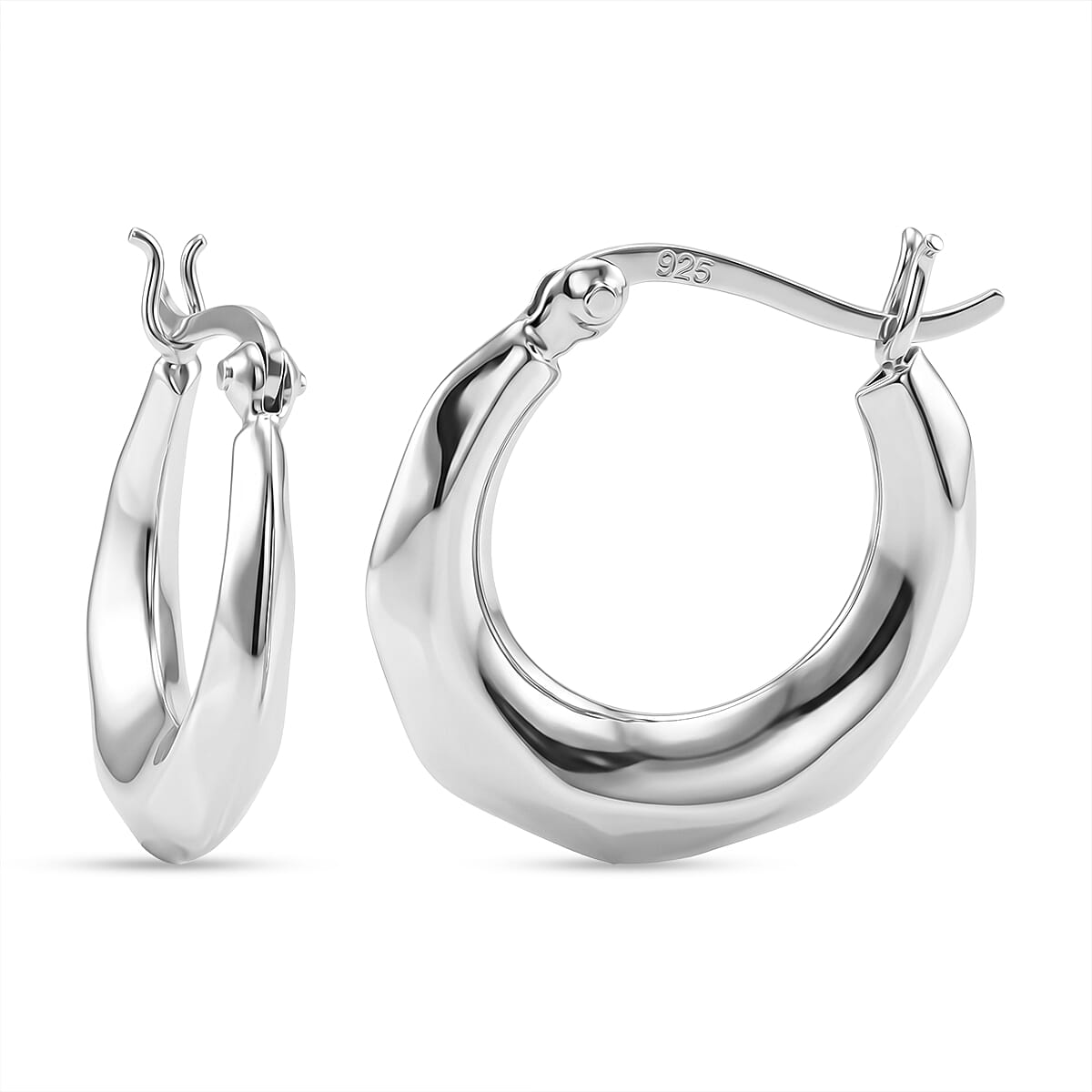 Sterling Silver Hoop Earring with Clasp