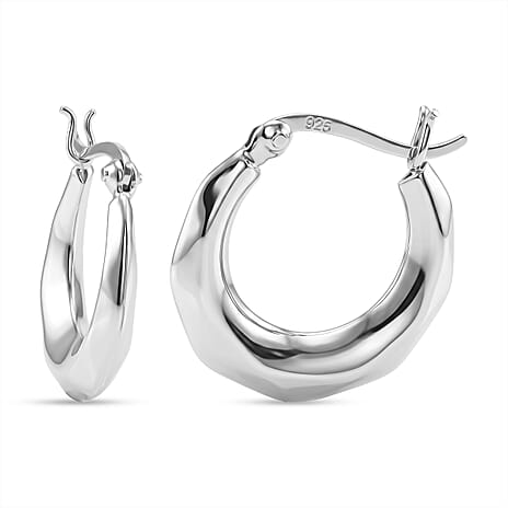 Sterling Silver Hoop Earring with Clasp