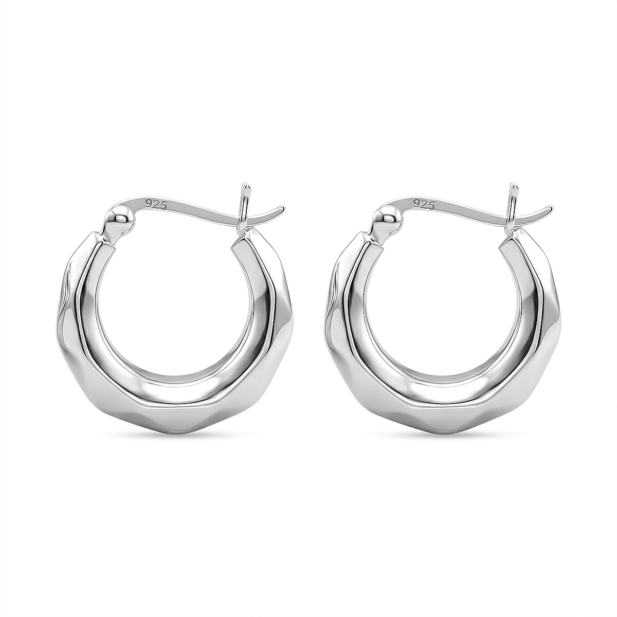 Sterling Silver Hoop Earring with Clasp