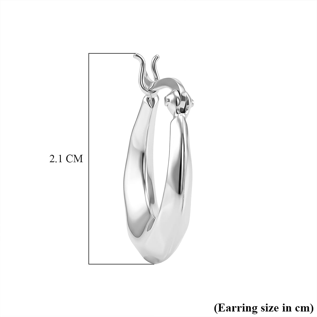 Sterling Silver Hoop Earring with Clasp