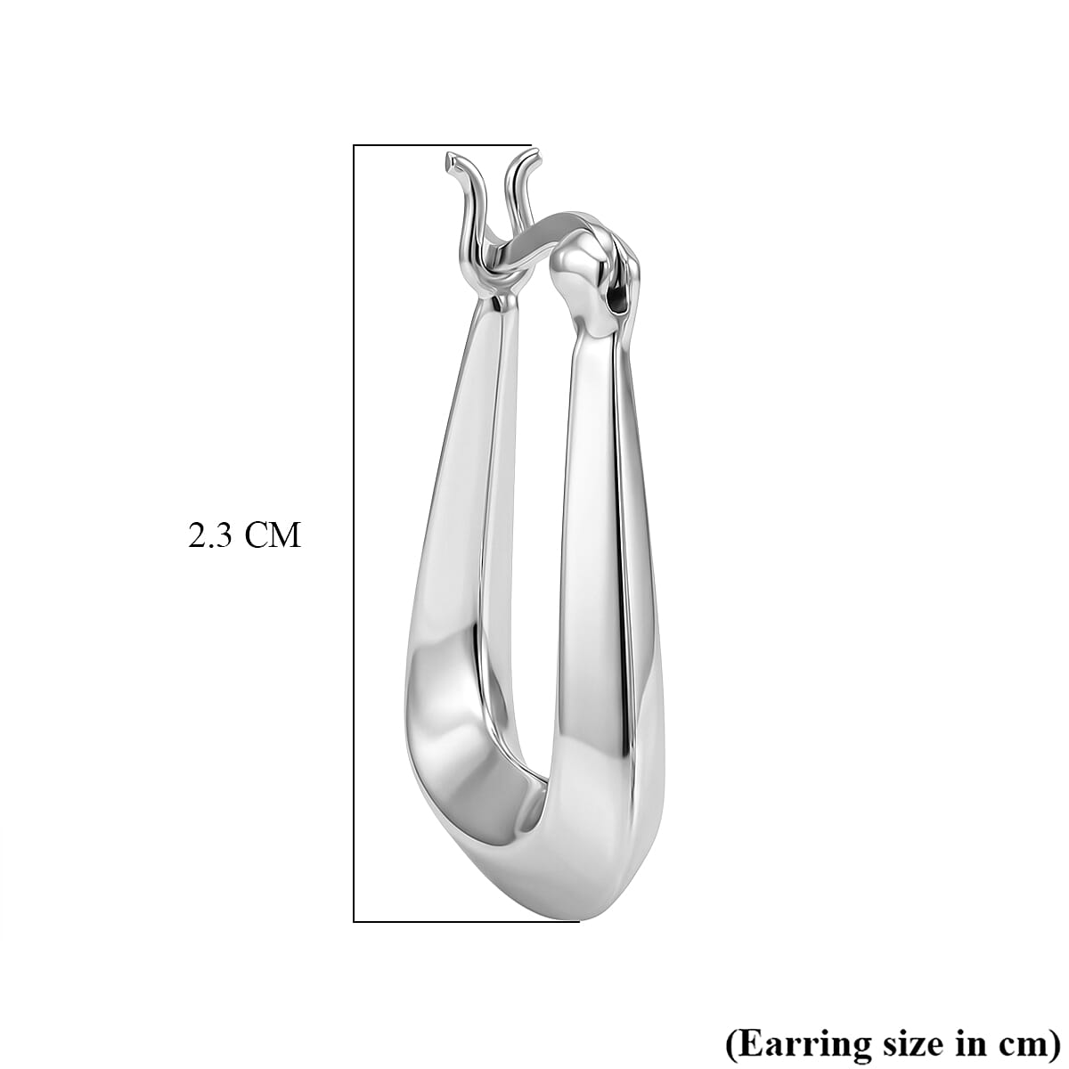 Sterling Silver Hoop Earring with Clasp