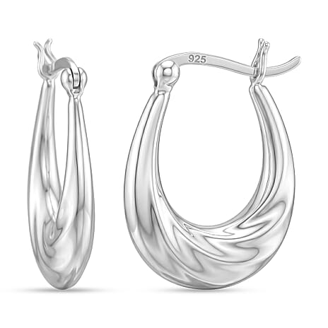 Sterling Silver Hoop Earring with Clasp