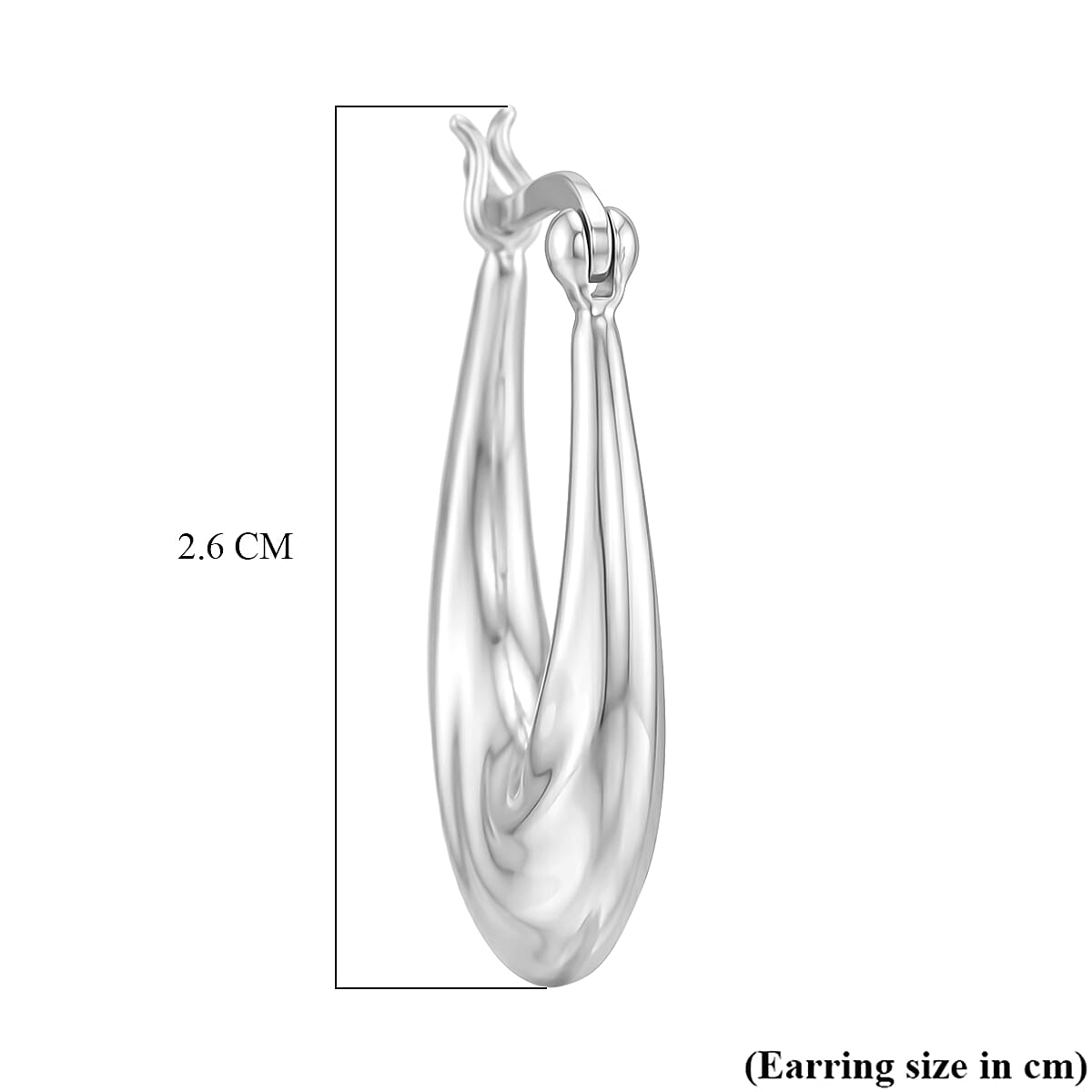 Sterling Silver Hoop Earring with Clasp