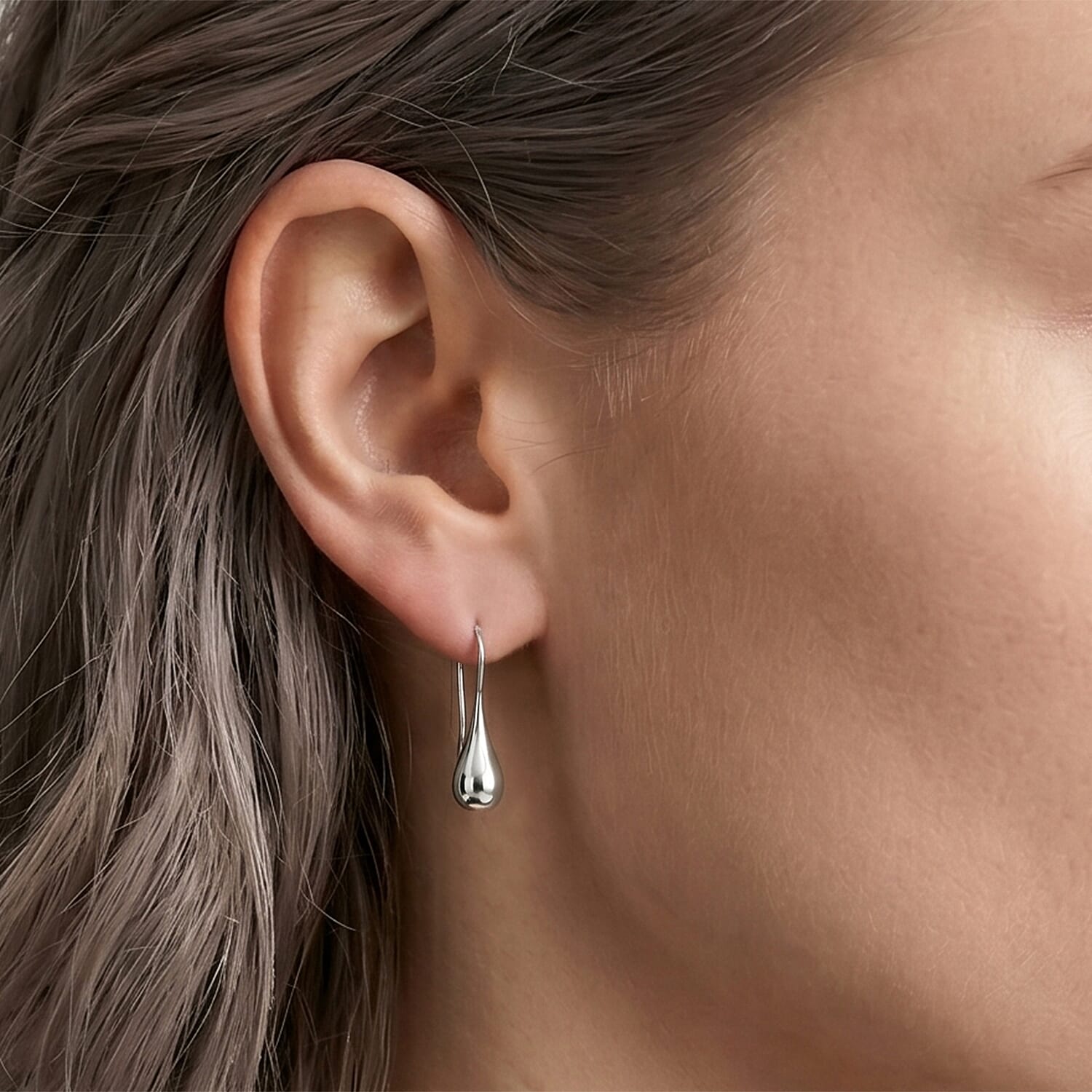 Closeout Deal - Sterling Silver Drop Earring with Hook