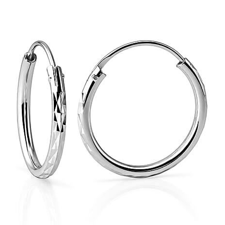 Sterling Silver Hoop Earring with Clasp