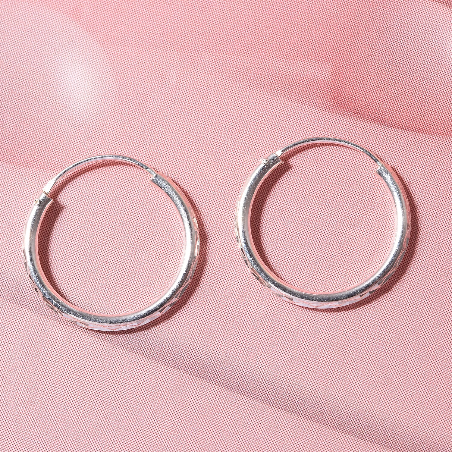 Sterling Silver Hoop Earring with Clasp