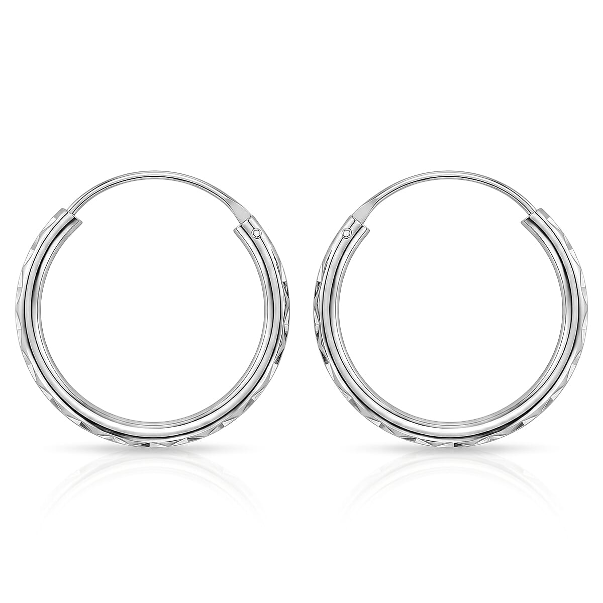 Sterling Silver Hoop Earring with Clasp