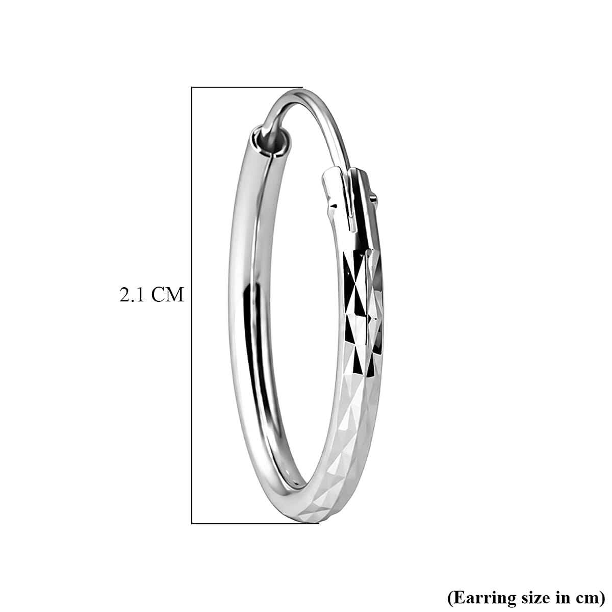 Sterling Silver Hoop Earring with Clasp