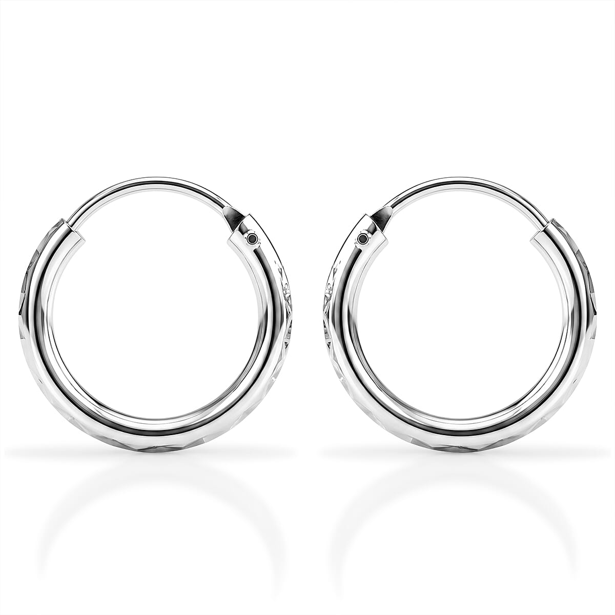 Sterling Silver Hoop Earring with Clasp