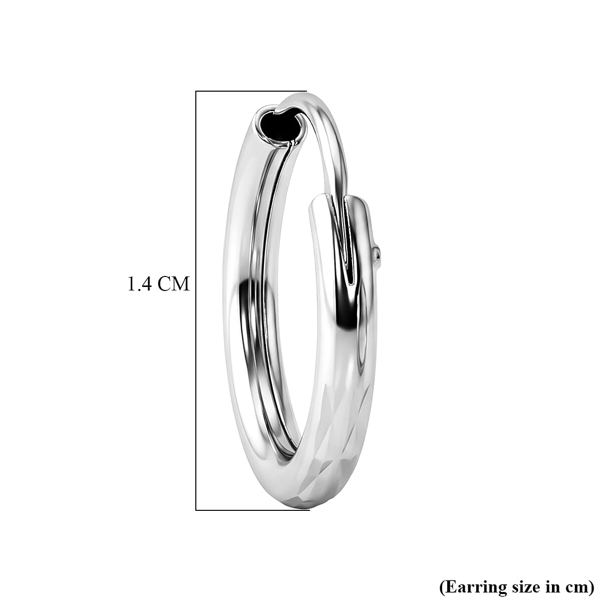 Sterling Silver Hoop Earring with Clasp