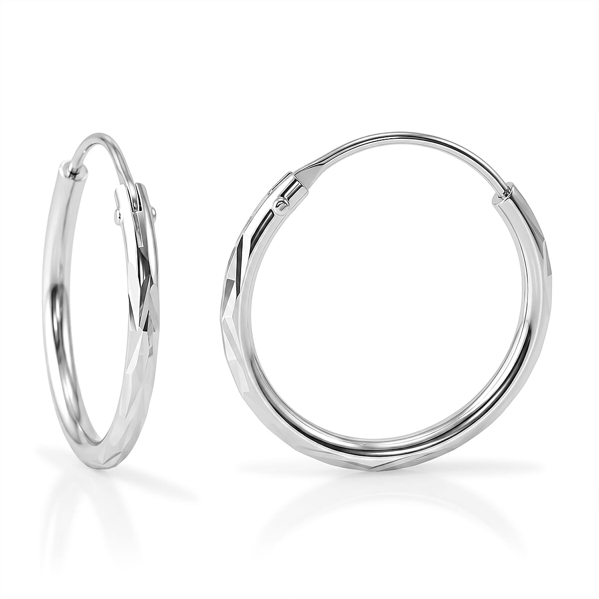 Sterling Silver Hoop Earring with Clasp