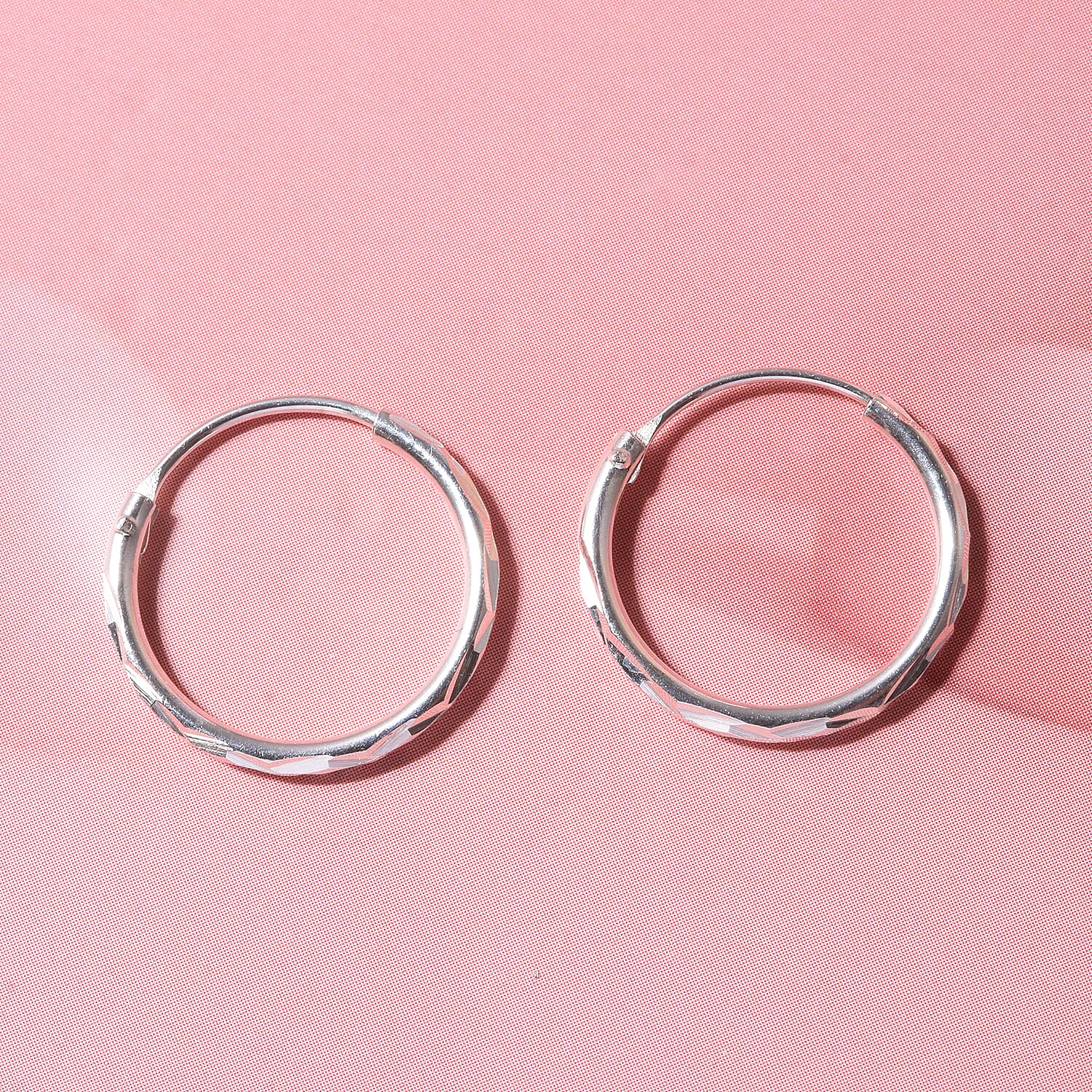 Sterling Silver Hoop Earring with Clasp