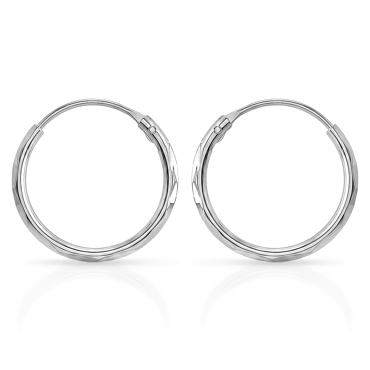 Sterling Silver Hoop Earring with Clasp