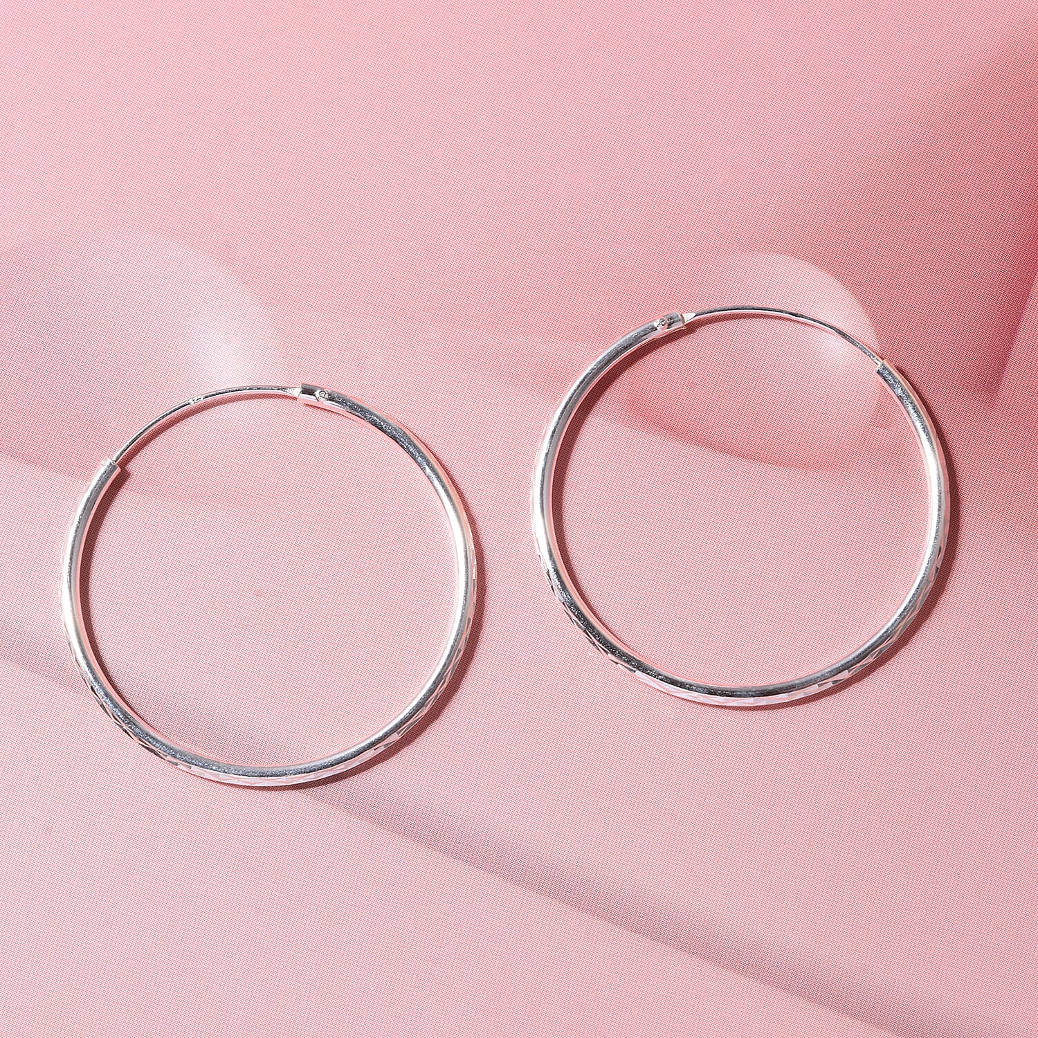 Sterling Silver Hoop Earring with Clasp