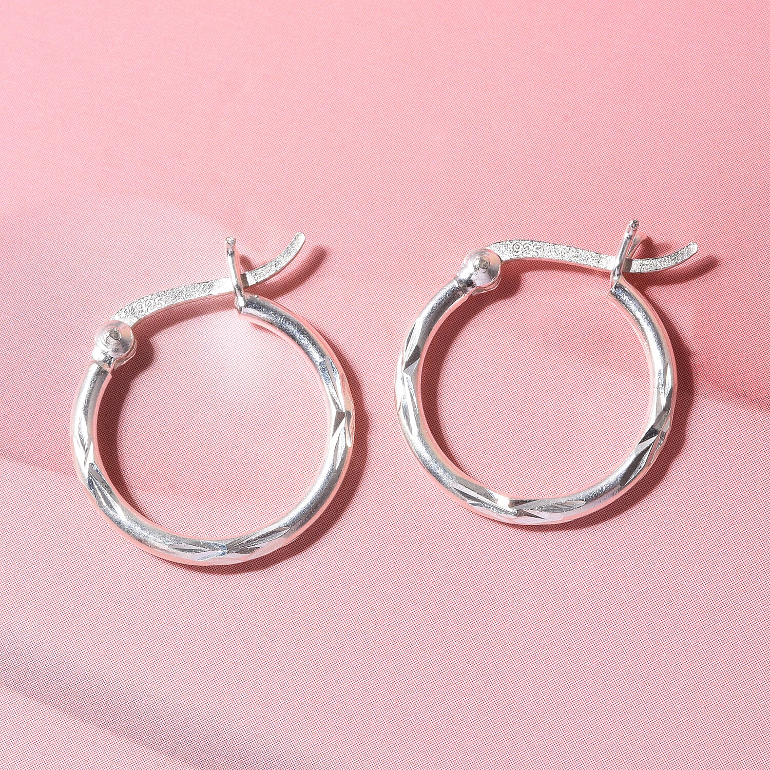 Sterling Silver Hoop Earring with Clasp
