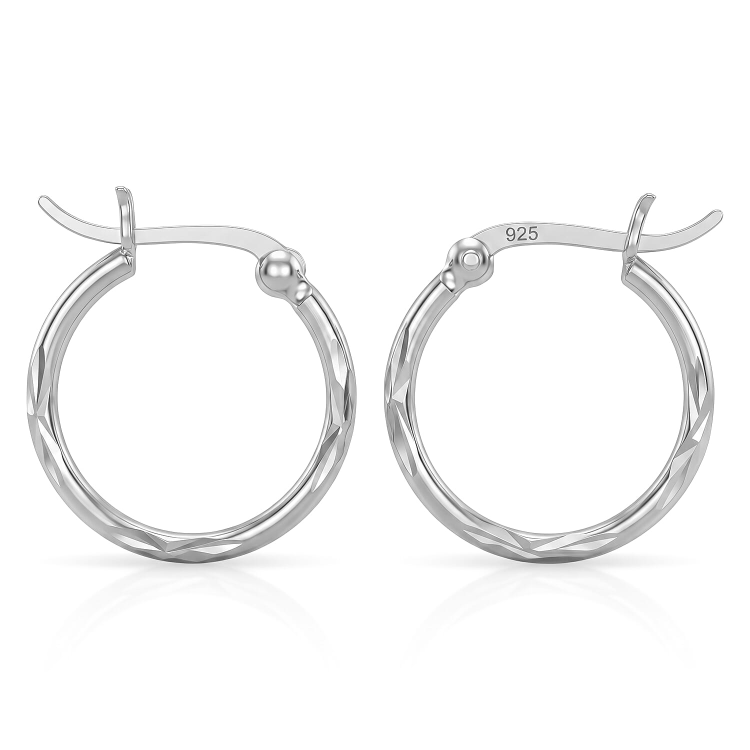 Sterling Silver Hoop Earring with Clasp