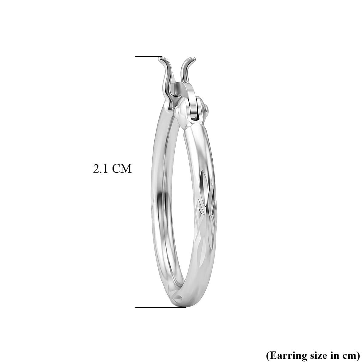 Sterling Silver Hoop Earring with Clasp