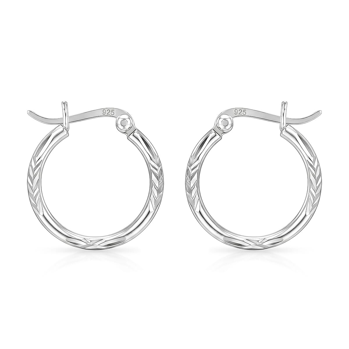 Closeout Deal - Sterling Silver Hoop Earring with Clasp