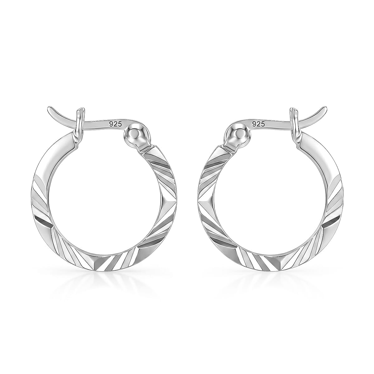 Sterling Silver Hoop Earring with Clasp