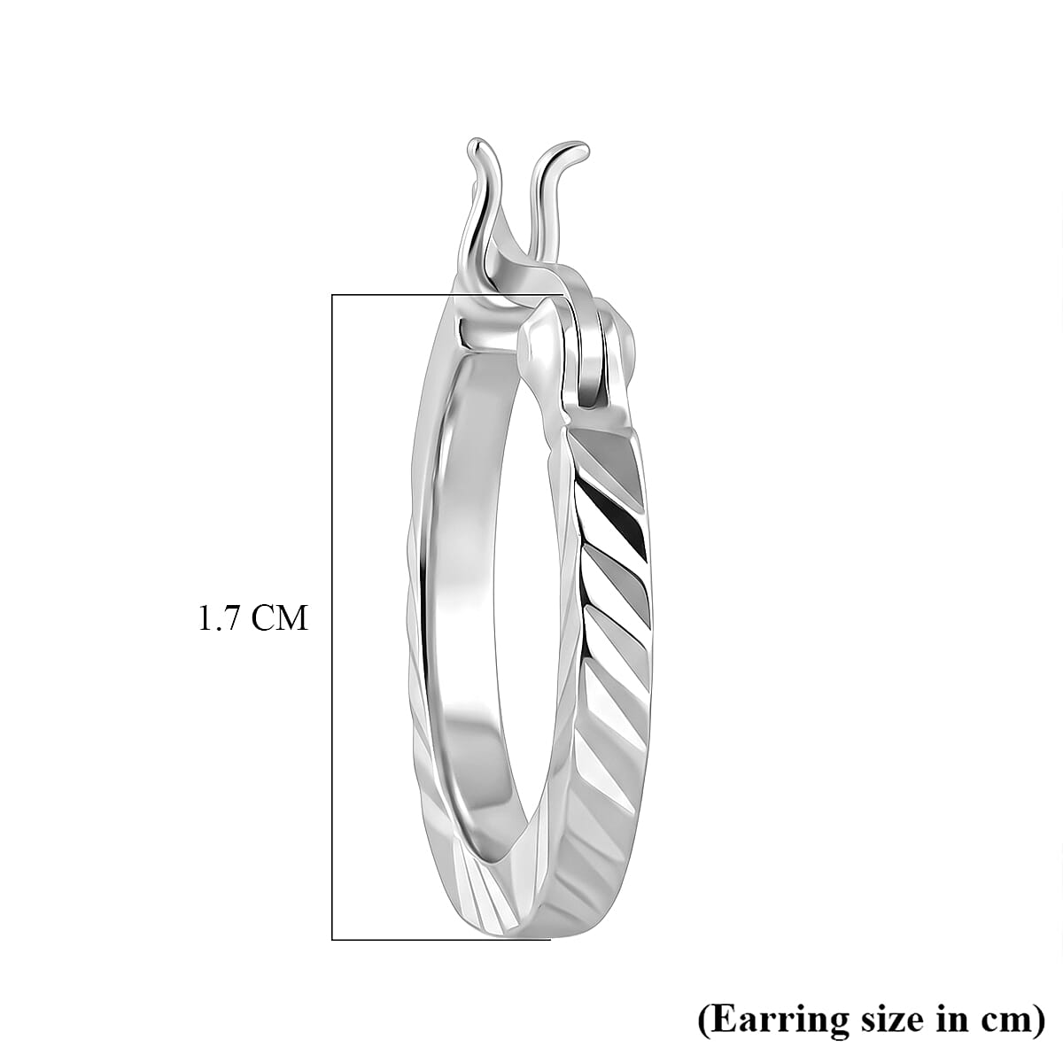 Sterling Silver Hoop Earring with Clasp