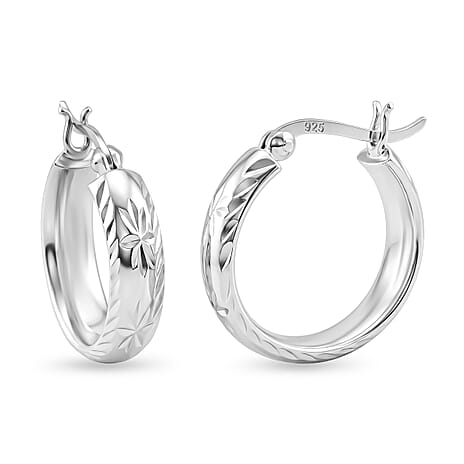 Sterling Silver Hoop Earring with Clasp