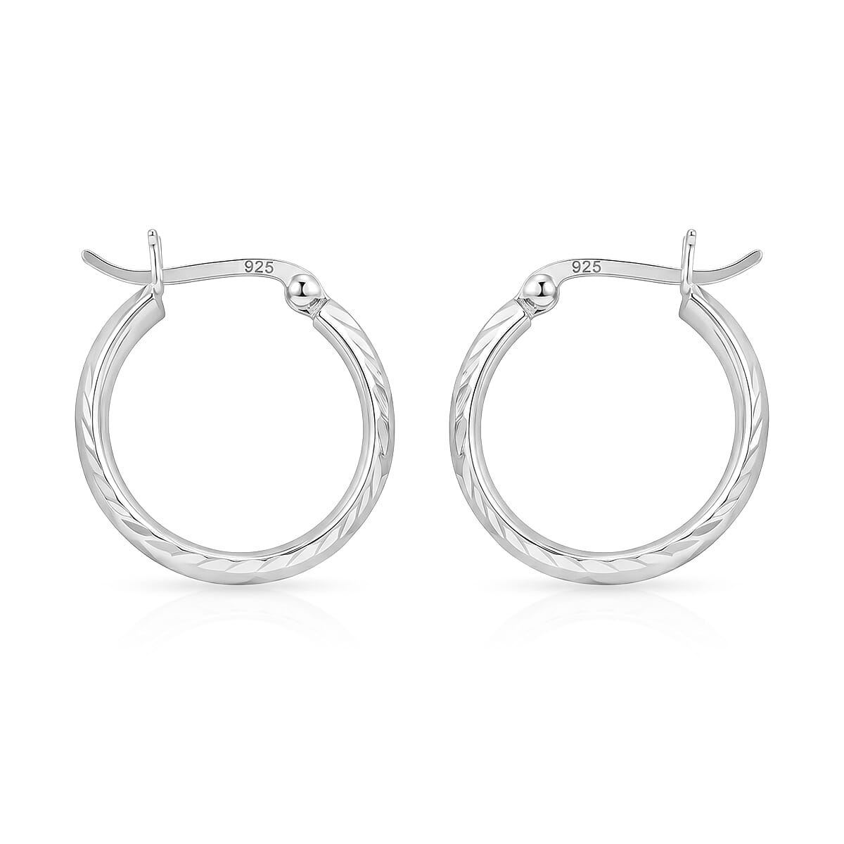 Sterling Silver Hoop Earring with Clasp