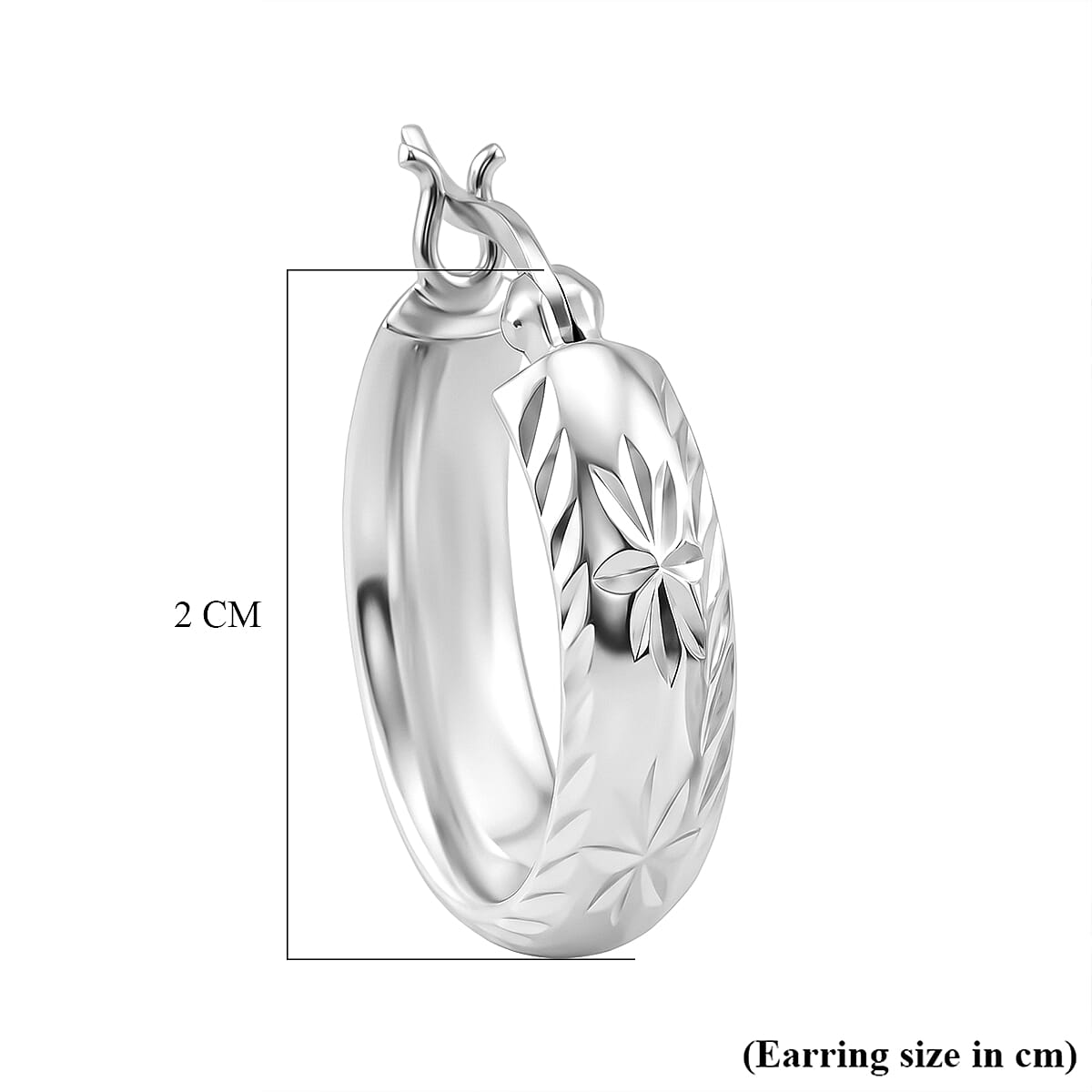 Sterling Silver Hoop Earring with Clasp