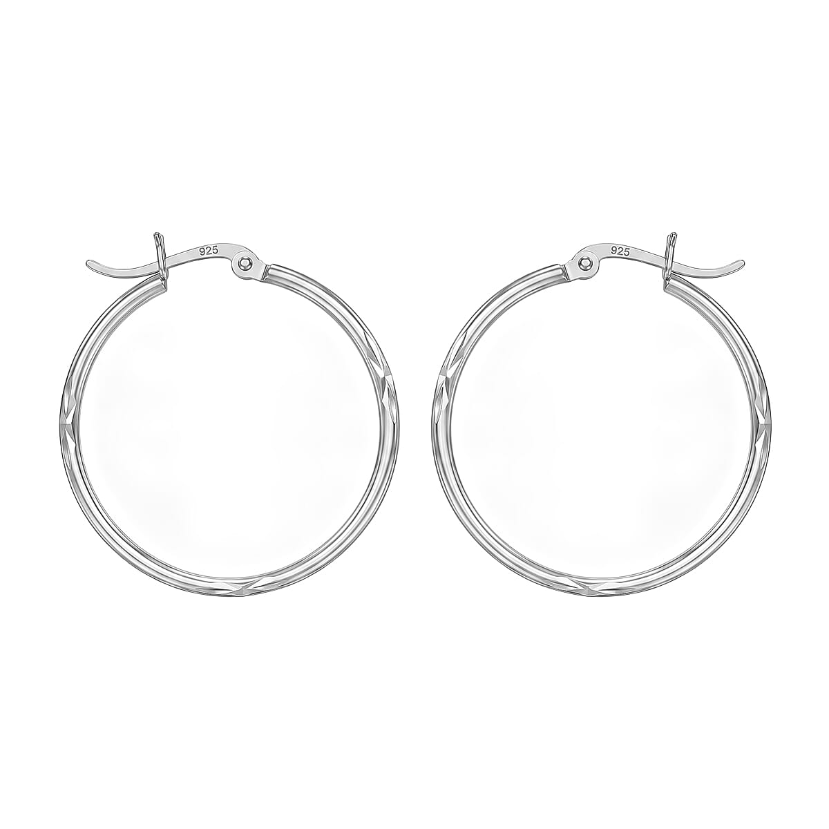 Sterling Silver Hoop Earring with Clasp