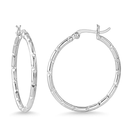 Sterling Silver Hoop Earring with Clasp